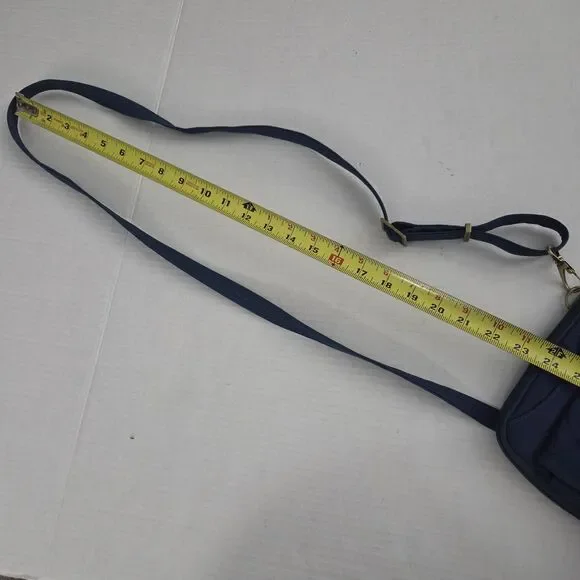 Travelon Anti-Theft RFID Passport Crossbody Bag Navy Blue Handbag Purse - Picture 13 of 13